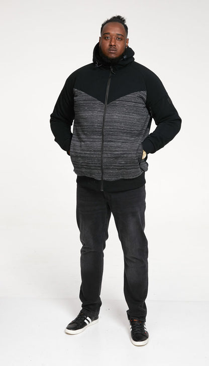 D555 Full Zip Hoodie Sweatshirt with Sherpa Lining S-8XL