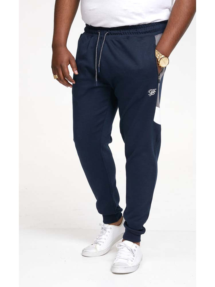 D555 Couture Tracksuit Full Zip Two-Tone Navy Sweatshirt and Joggers