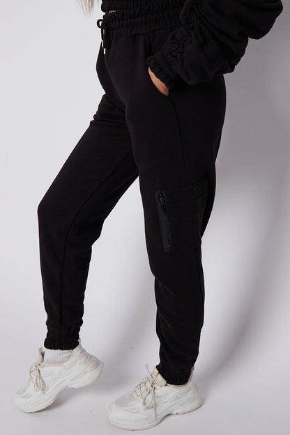 Tracksuit with Ruched Sleeves 2-Piece Set