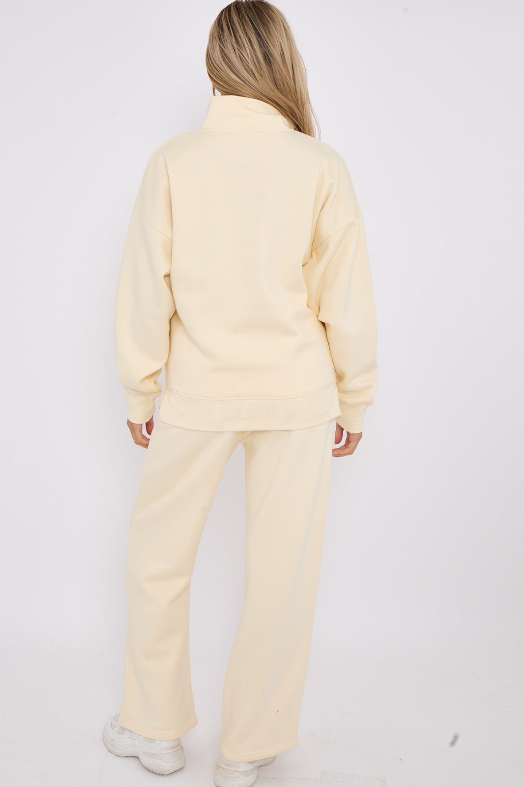 Half Zip Sweatshirt and Straight Leg Joggers Lounge Set