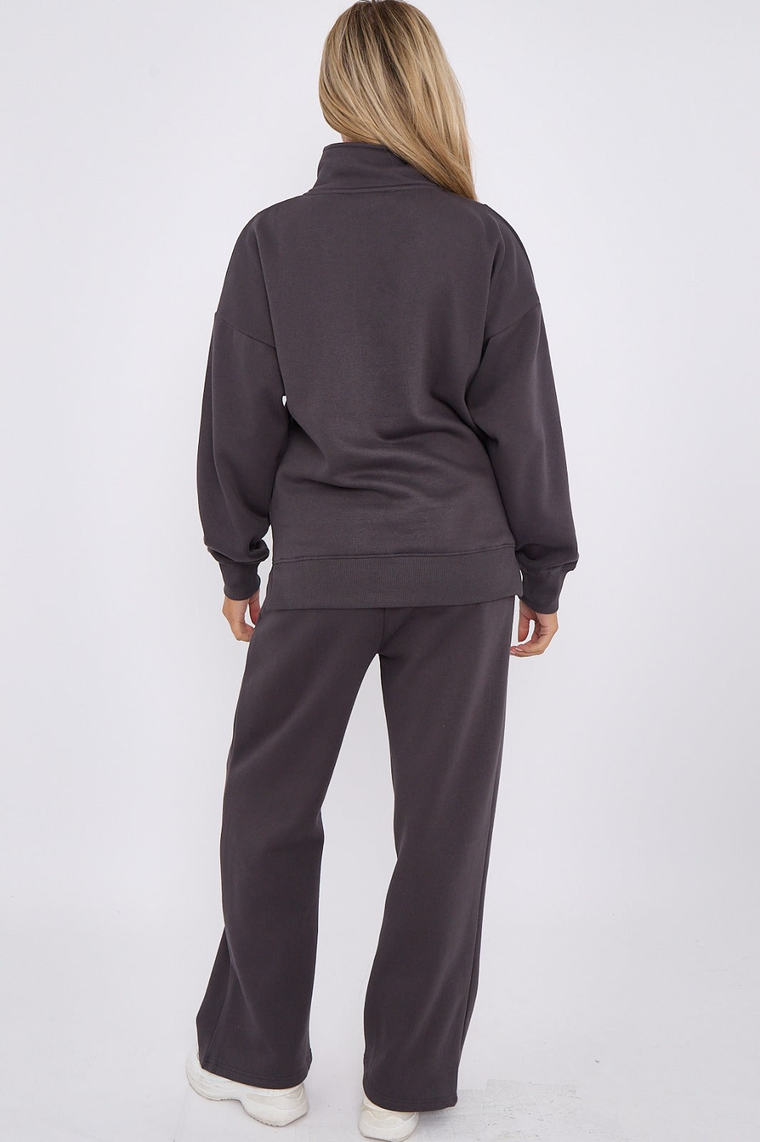 Half Zip Sweatshirt and Straight Leg Joggers Lounge Set