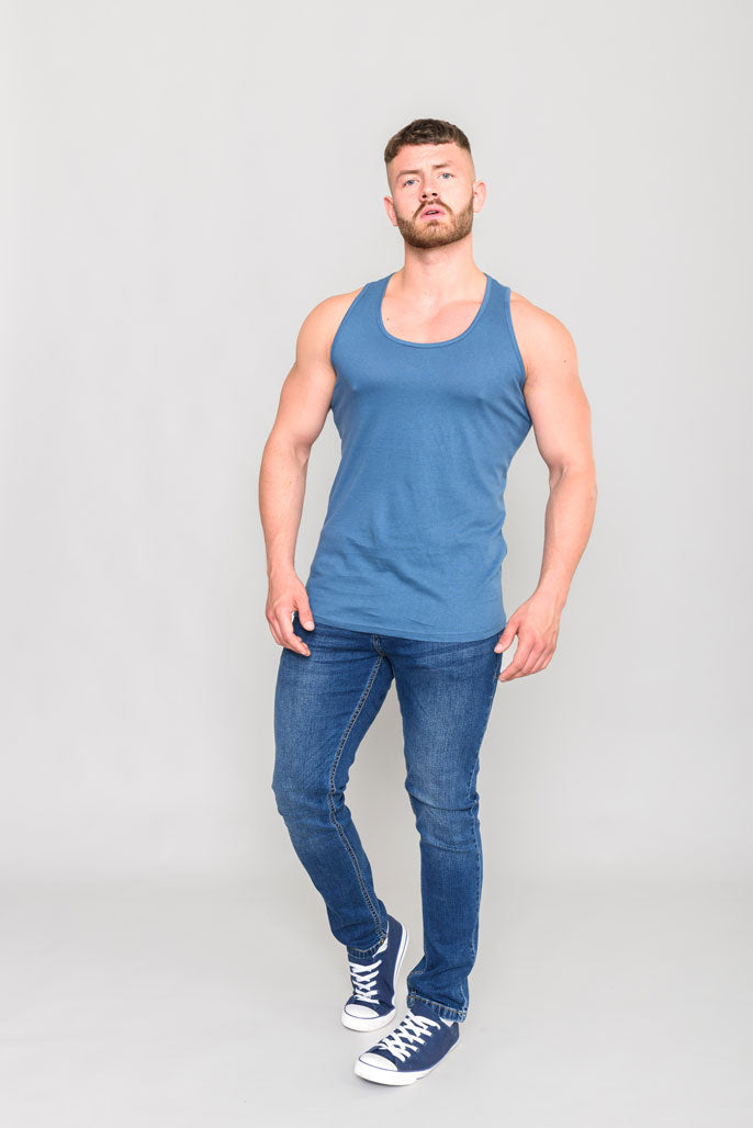 D555 Duke Basic Summer Muscle Vest M-8XL