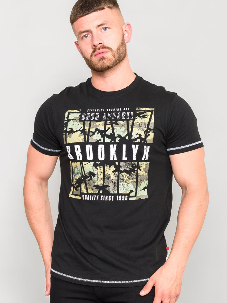 Brooklyn Graphic Cotton T-Shirt Plus Size