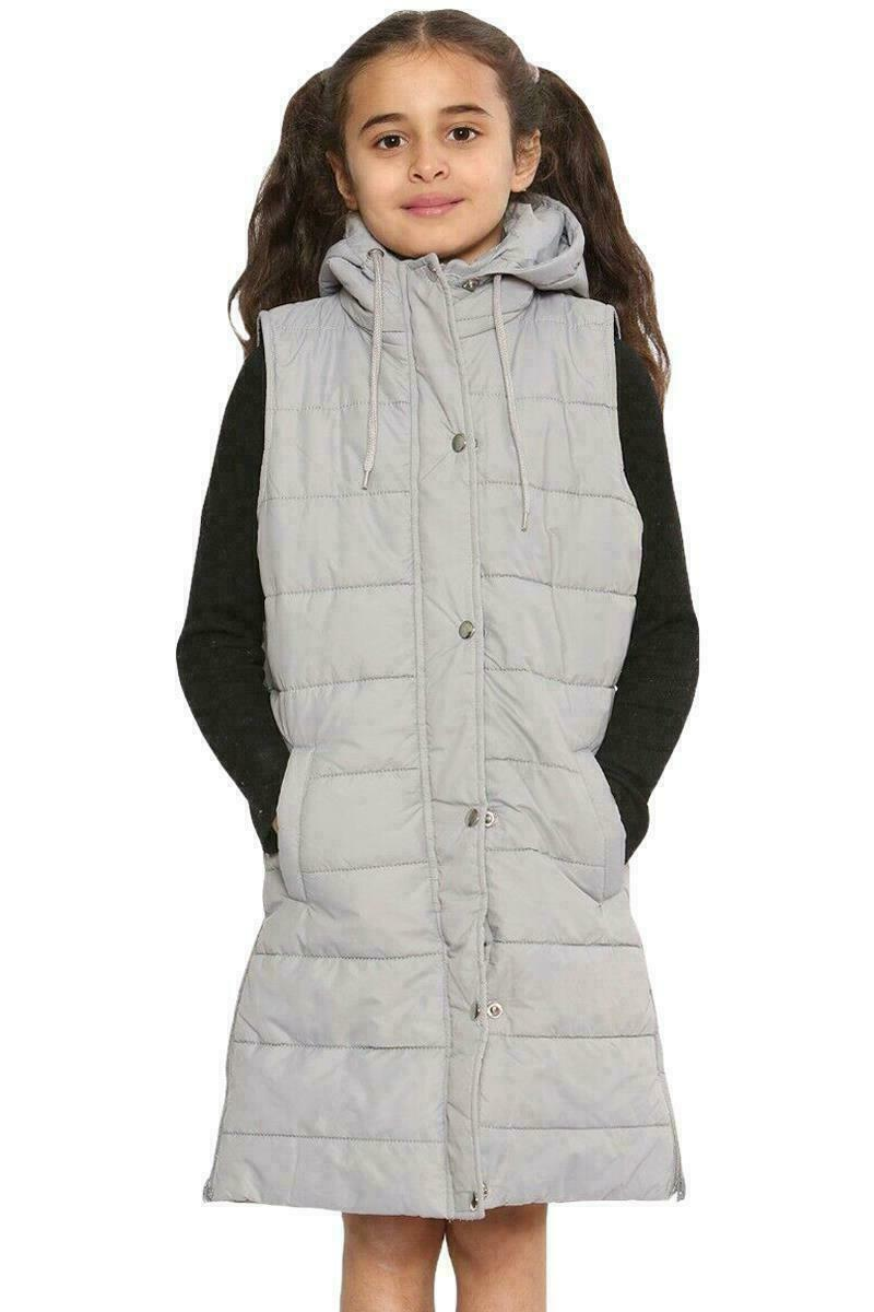 Long Hooded Gilet Coat