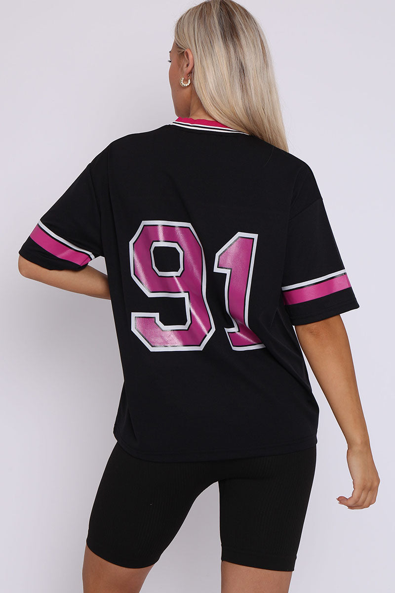 Oversized LA 91 Football Varsity T-shirt