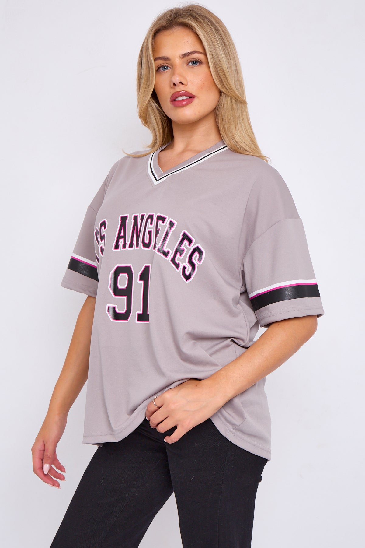 Oversized LA 91 Football Varsity T-shirt