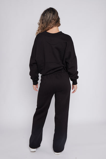 Full Zip Sweatshirt and Straight Leg Joggers Tracksuit Set - 10 colours