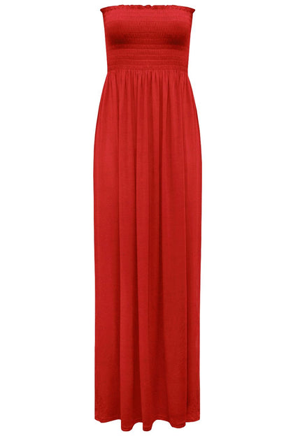 Long Summer Bandeau Maxi Dress