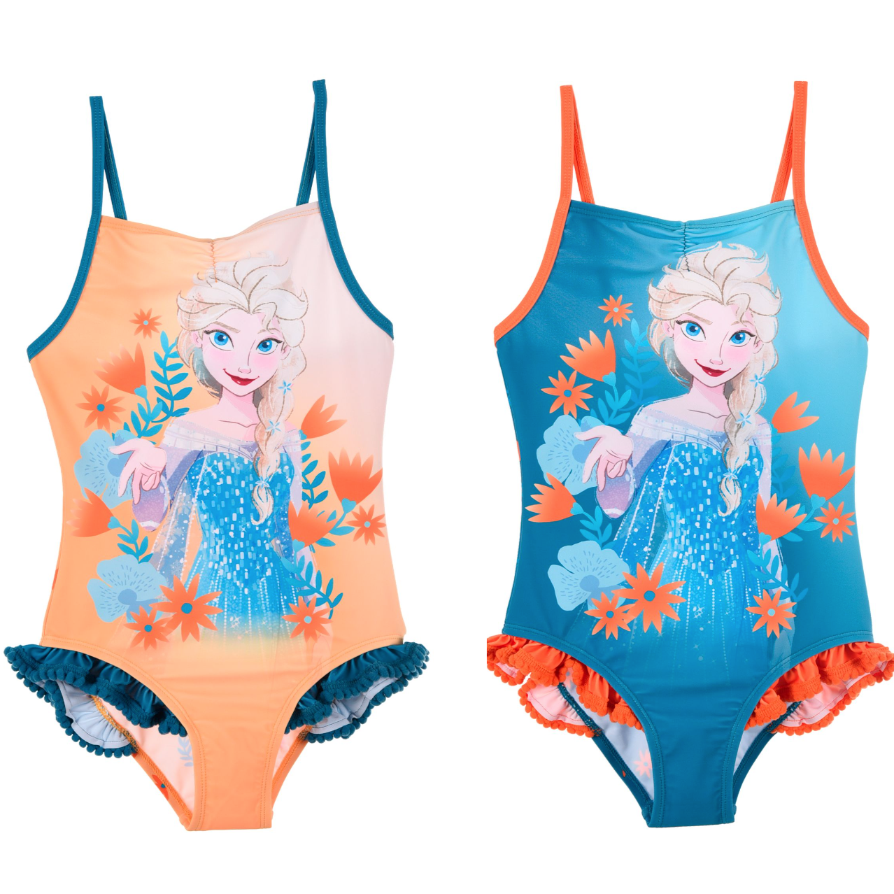 Disney Frozen Swimming Costume Elsa One-Piece Swimsuit