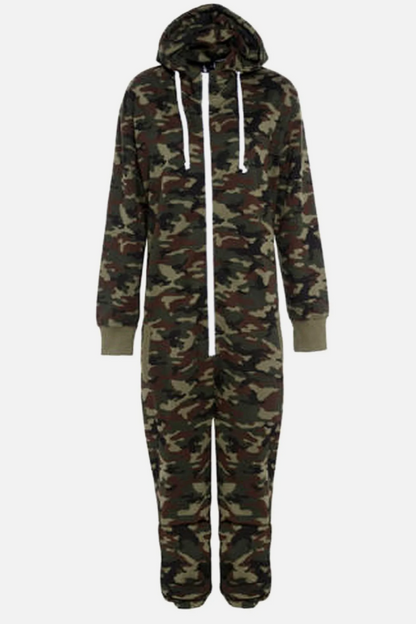 Unisex Kids Army Print Camouflage Onesies