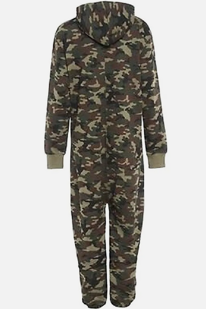 Unisex Kids Army Print Camouflage Onesies