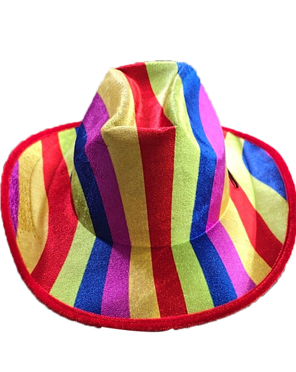 Pride Rainbow Cowboy & Gangster Hats LGBTQ+ Parade