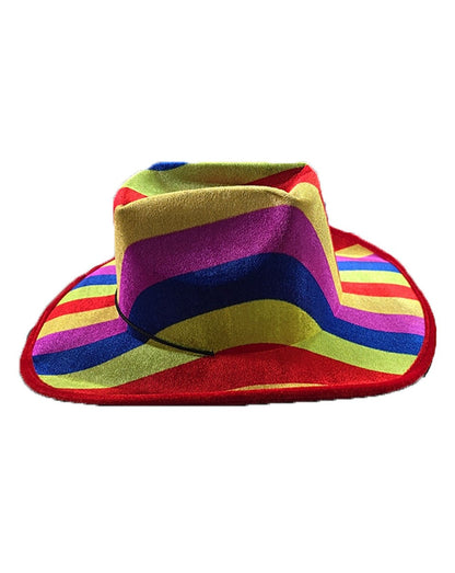 Pride Rainbow Cowboy & Gangster Hats LGBTQ+ Parade