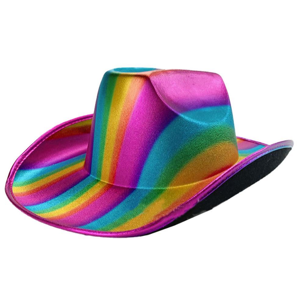 Pride Rainbow Cowboy & Gangster Hats LGBTQ+ Parade