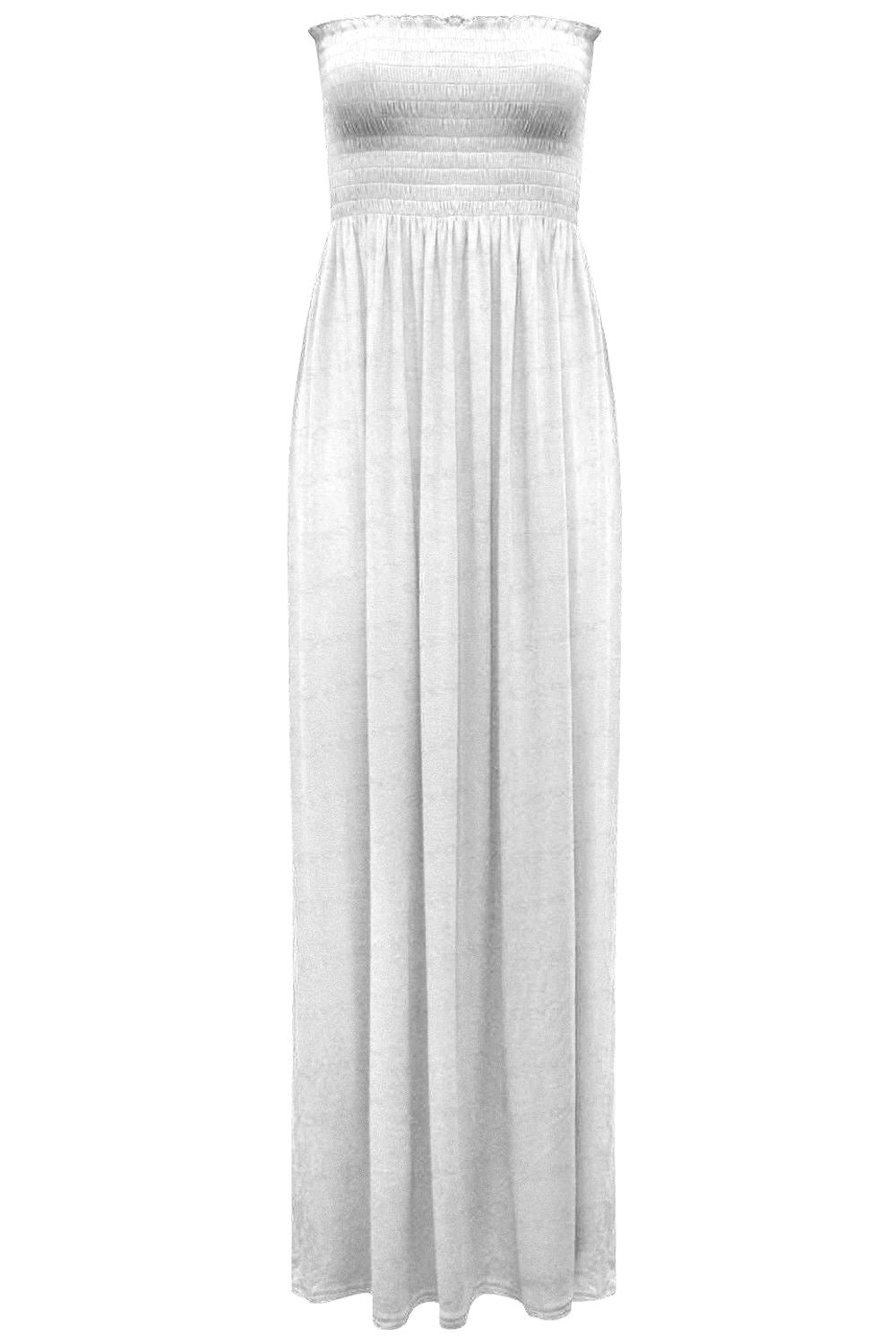 Long Summer Bandeau Maxi Dress