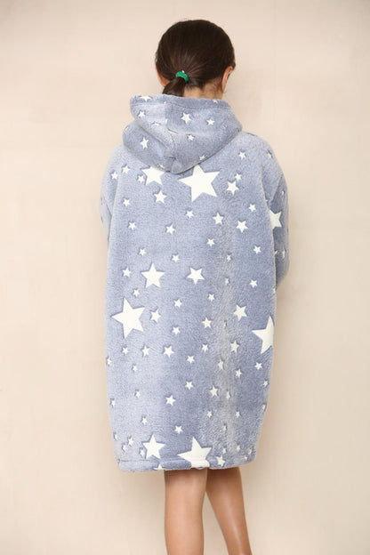 Kids Oversized Hoodie Glow in Dark Soft Blanket Hoodies UK