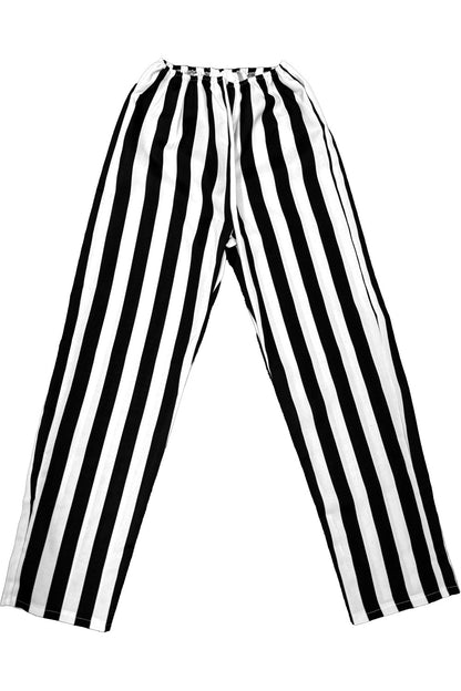 Unisex Adult Beetlejuice Black & White Trickster Suit 4-Piece Costume Set