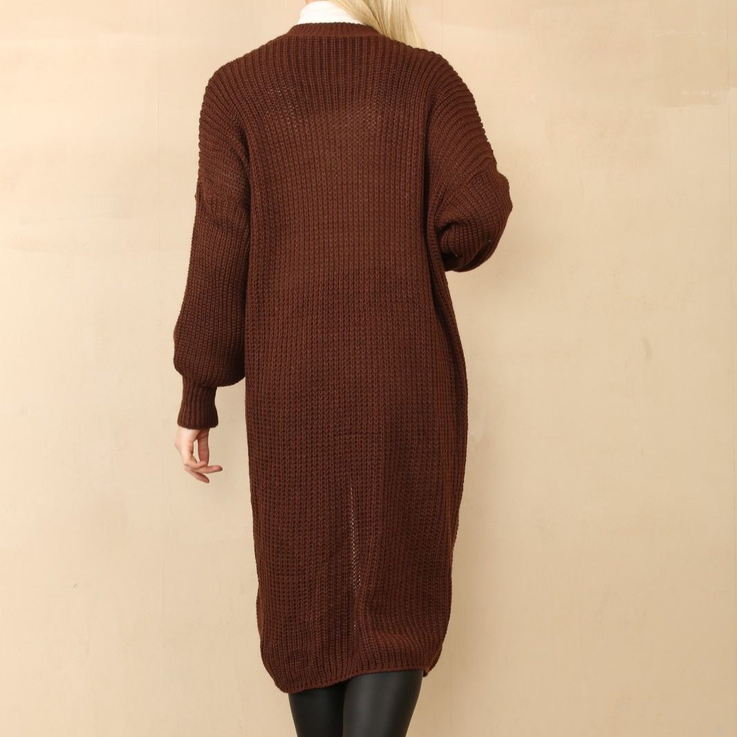 Knitted Long Cardigan Size 8-16