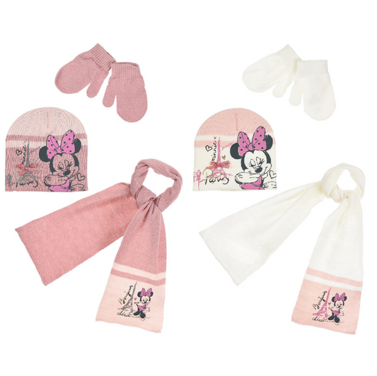 Disney Baby Minnie Mouse Hat Scarf & Gloves Set