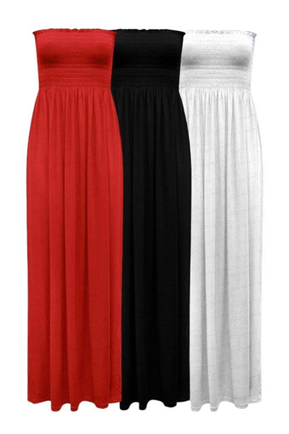 Long Summer Bandeau Maxi Dress