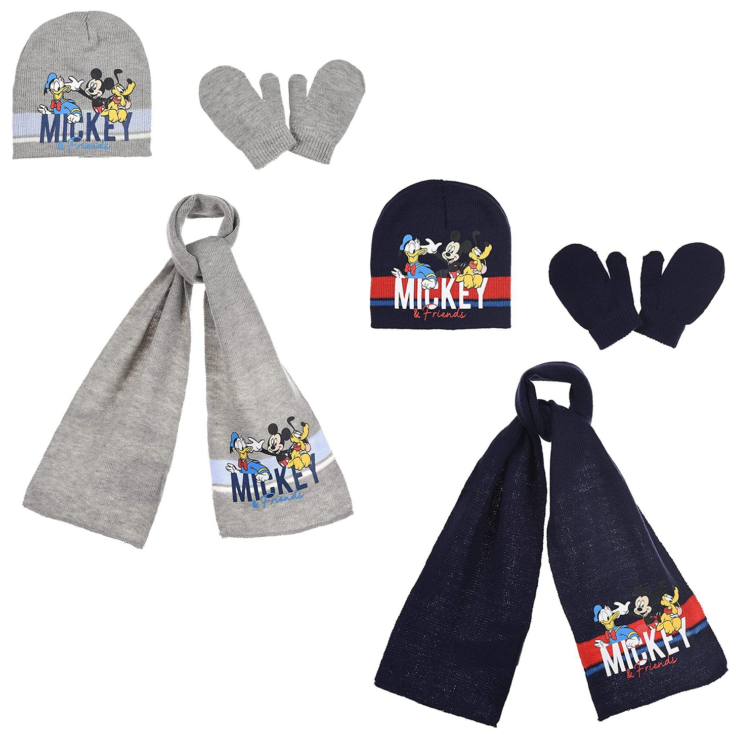 Disney Mickey Mouse & Friends Hat Scarf & Gloves Set