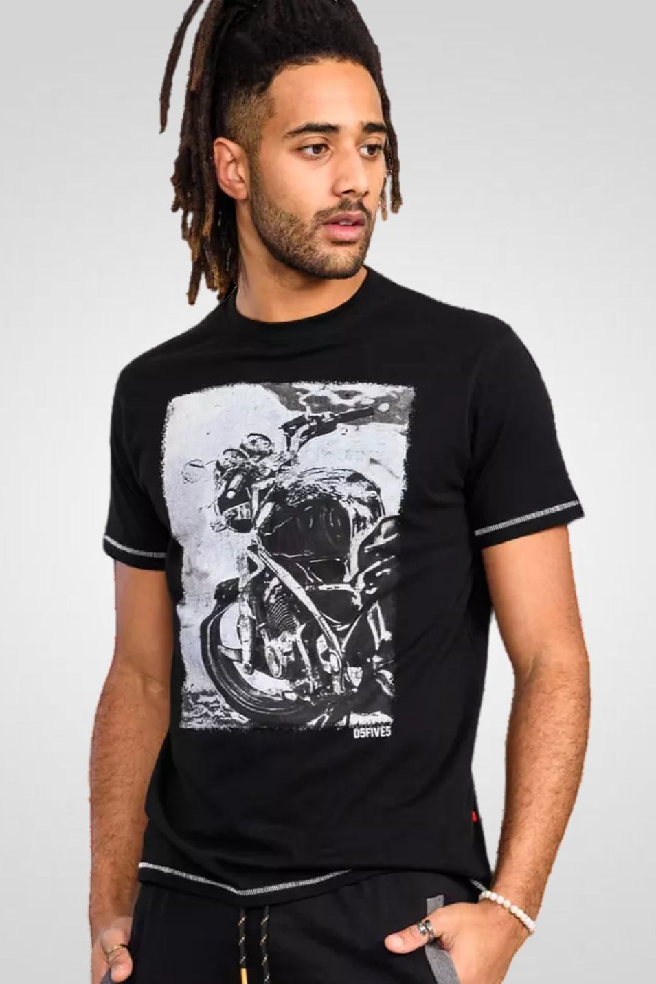 D555 Motorcycle Graphic T-Shirt S-10XL