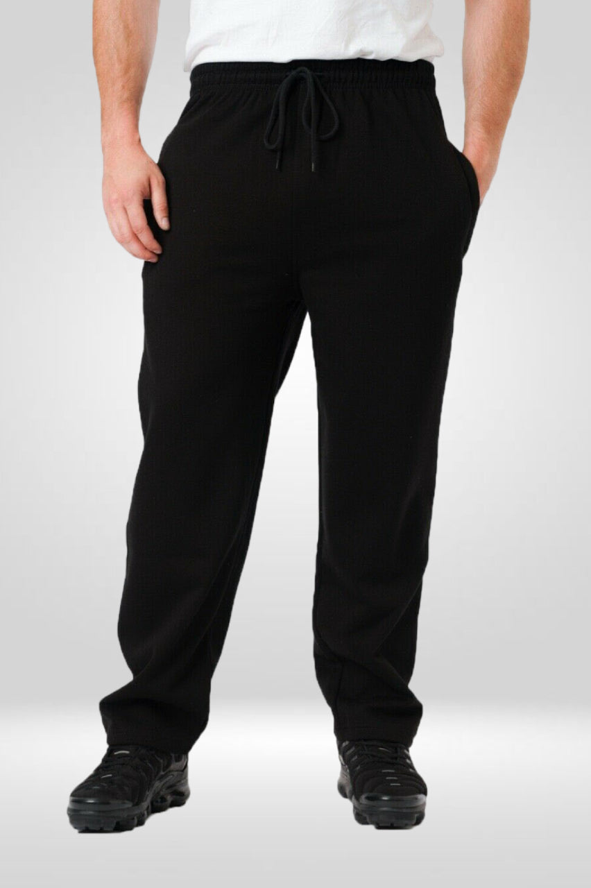 Open Hem Jogging Bottoms Plus Size