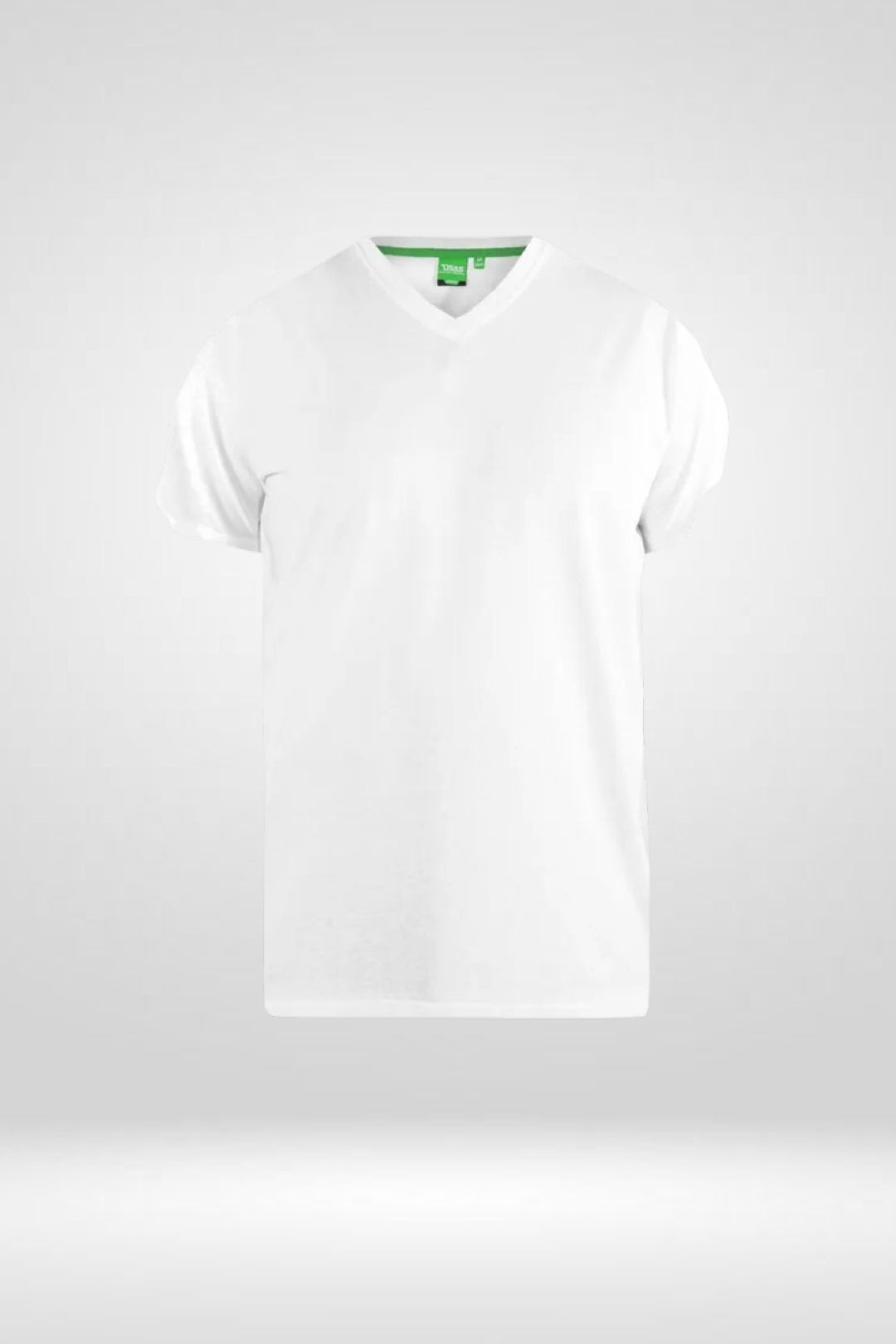 D555 V-Neck Cotton Short Sleeve T-Shirt M-8XL - 9 Colours