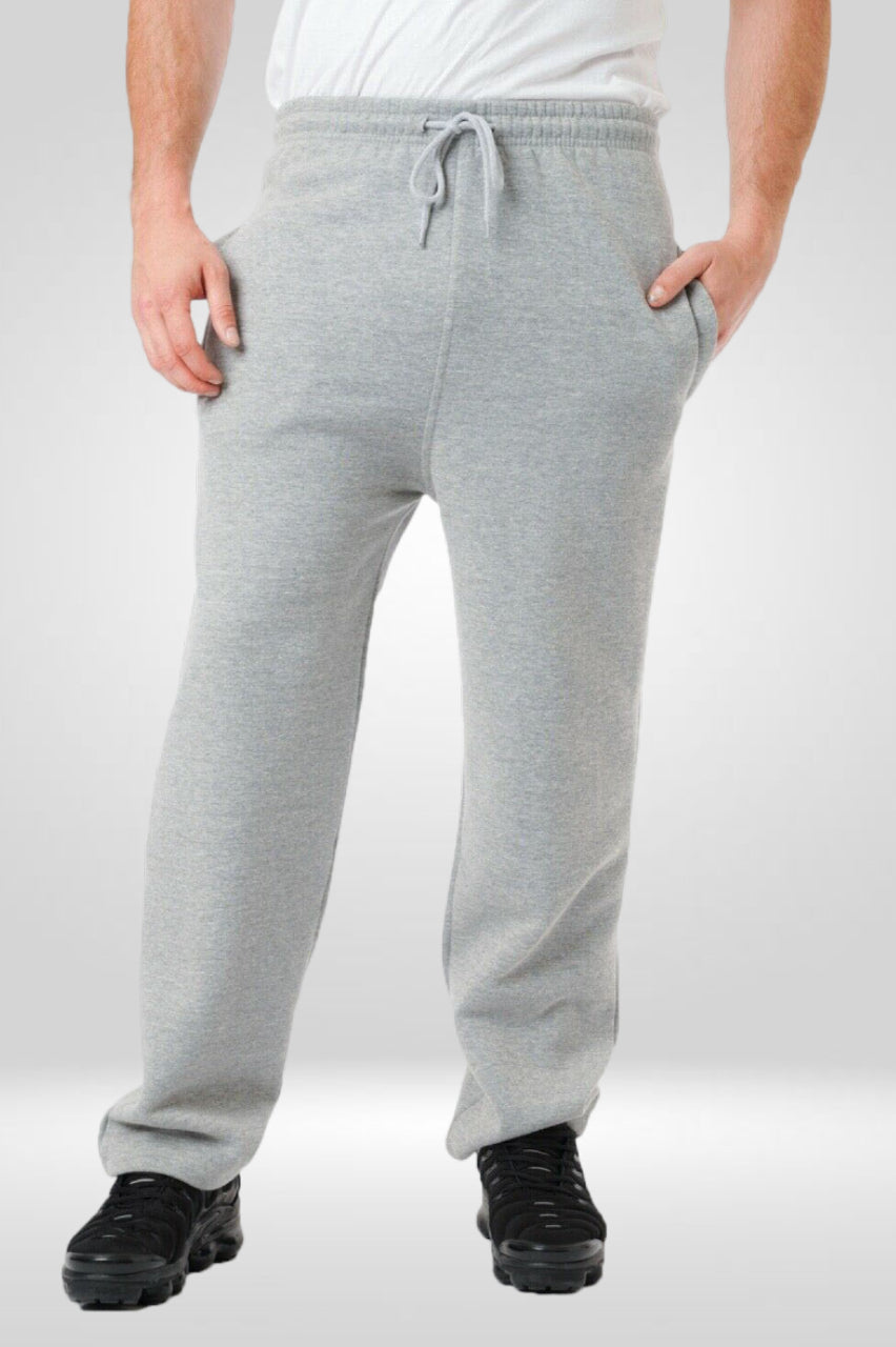 Open Hem Jogging Bottoms Plus Size