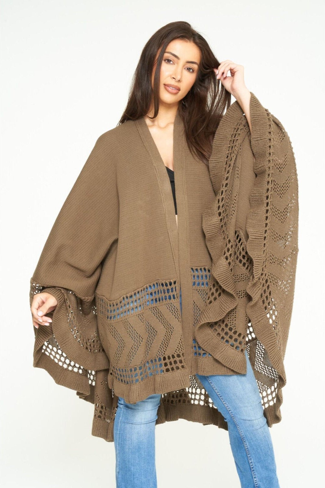 Knit Poncho Shrug