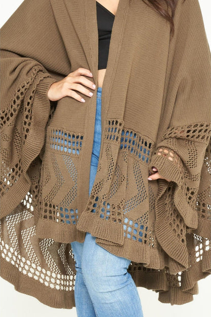 Knit Poncho Shrug