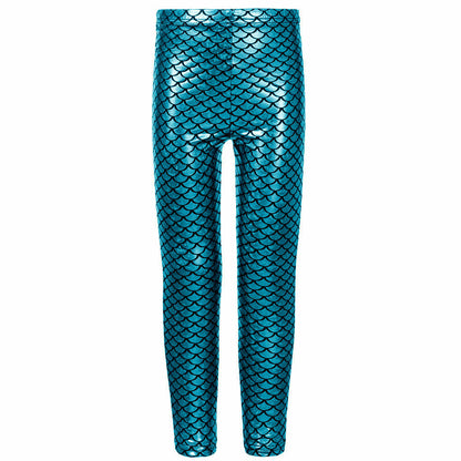 Mermaid & Star Metallic Leggings