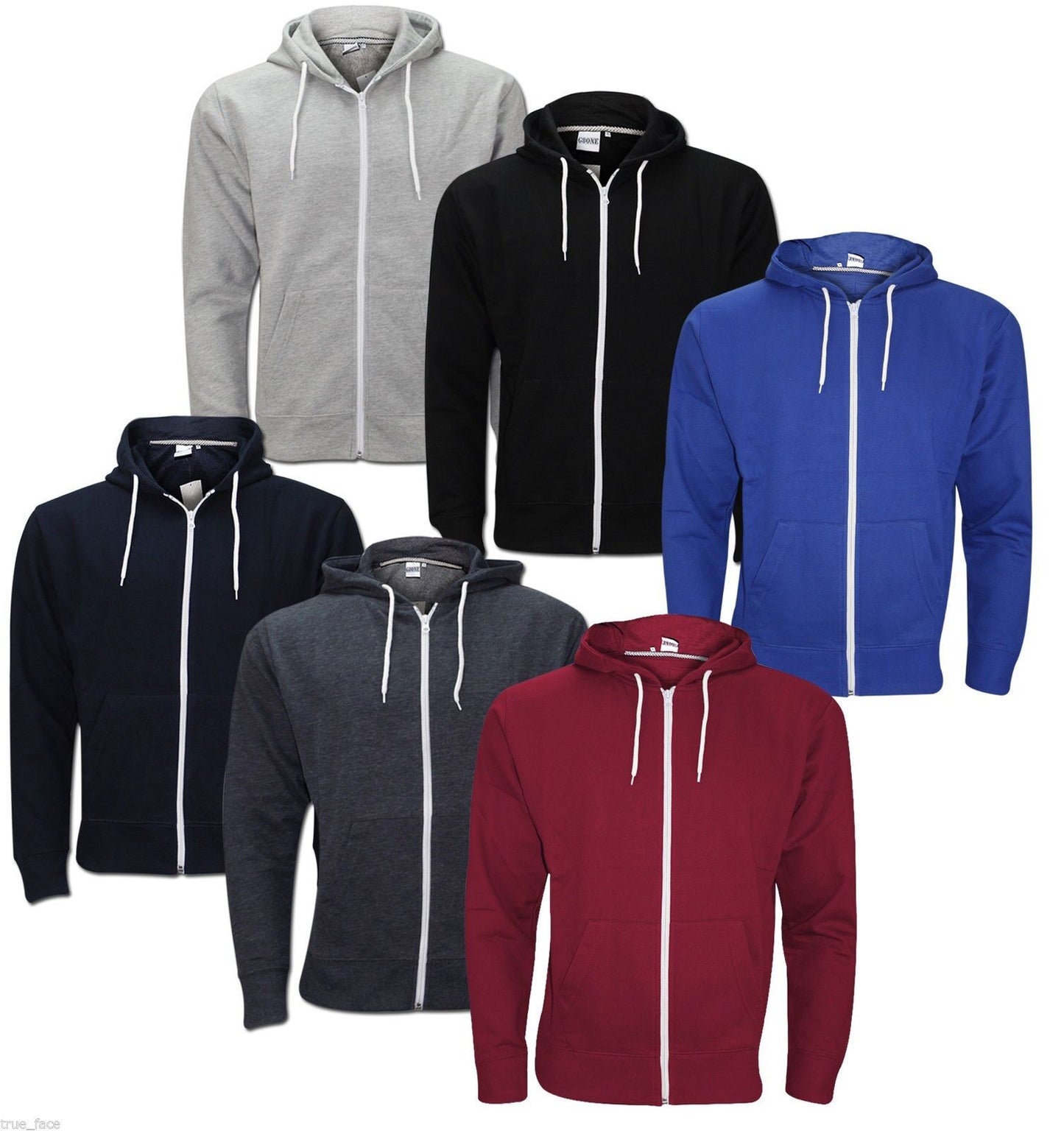 Men's Selection of "American" Style Hoodies.