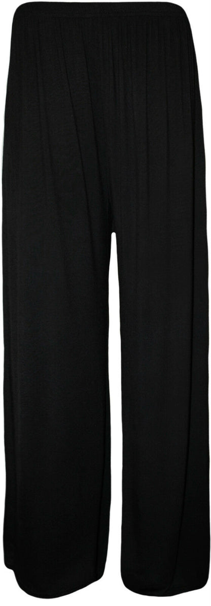 Ladies Wide Leg Black Palazzo Pants.