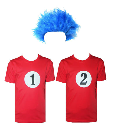 Kids Thing 1 & Thing 2 Inspired Costume Set