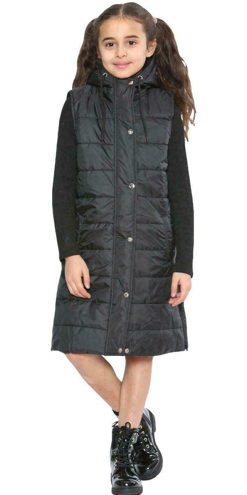 Long Hooded Gilet Coat