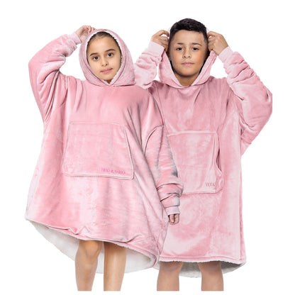 Kids Oversized Hug & Snug Hoodie Soft Blanket Hoodies UK