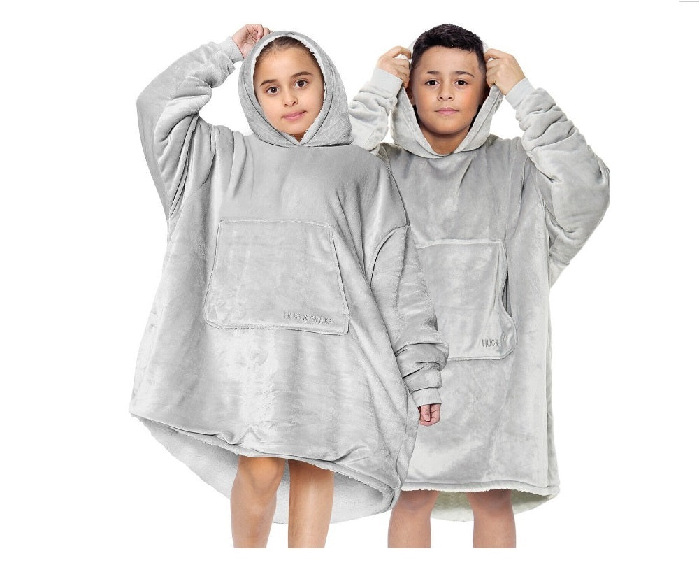 Kids Oversized Hug & Snug Hoodie Soft Blanket Hoodies UK