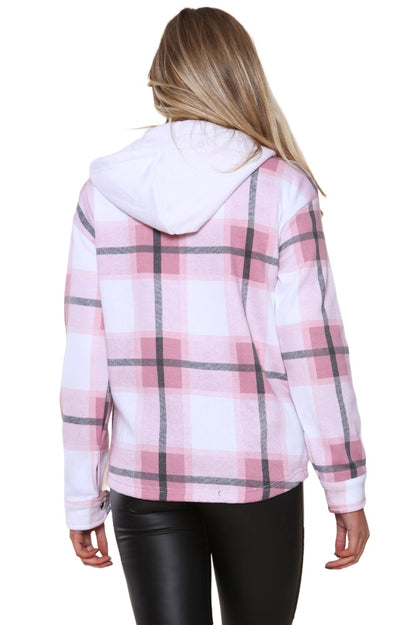 Girls Hooded Oversized Shacket