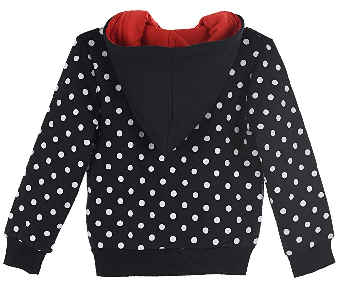 Image Of Back Of Black Ladybug Hoodie