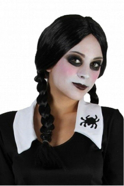 Kids Scary Daughter Wednesday Addams Family Costume