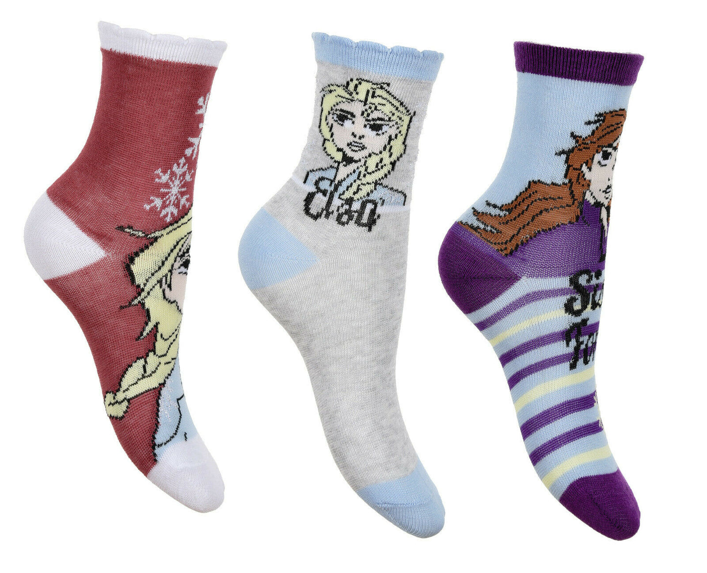 Frozen 3 Pair Sock Set