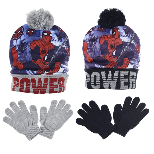 Marvel Spider-Man Bobble Hat & Gloves Set