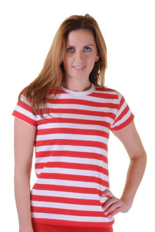 Women’s Where's Wally Nerd Geek Costume 4-Piece Set